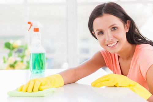 Professional carpet cleaning in a home living room in Aperfield