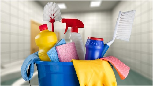 Customer raising a carpet cleaning complaint in a professional setting