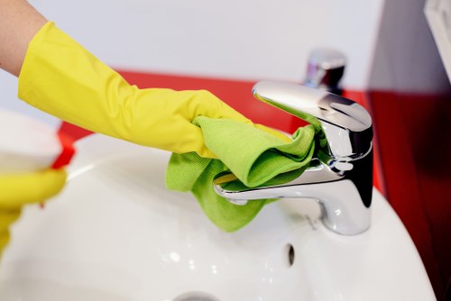 Carpet cleaning team focusing on recycling and sustainable operations