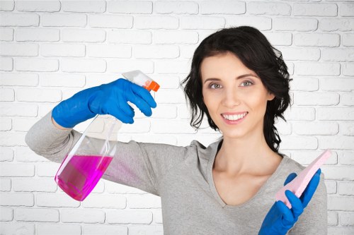 Hot water extraction process used for carpet cleaning in Aperfield